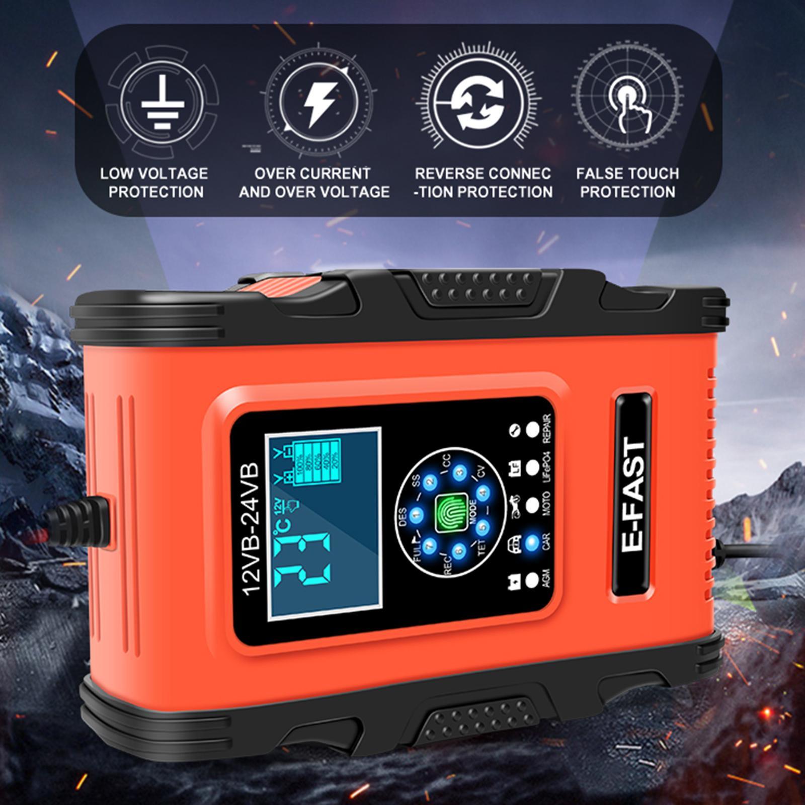 Smart Car Battery Charger 24V 6A Power Automatic Motorcycle Charging