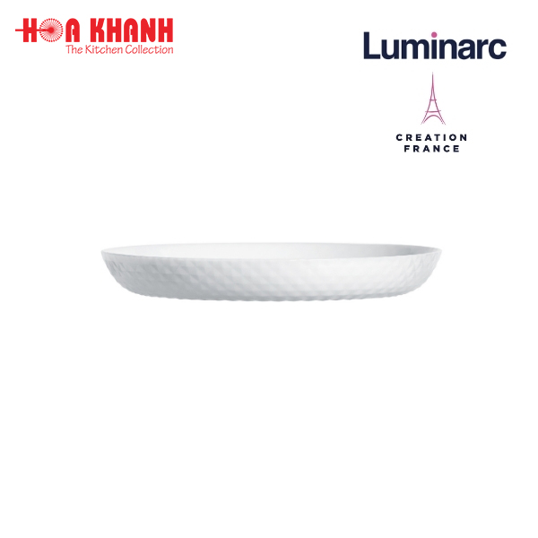 Đĩa Thủy Tinh Luminarc Precious 25cm kháng vỡ, chịu nhiệt - 1 đĩa - Q1659