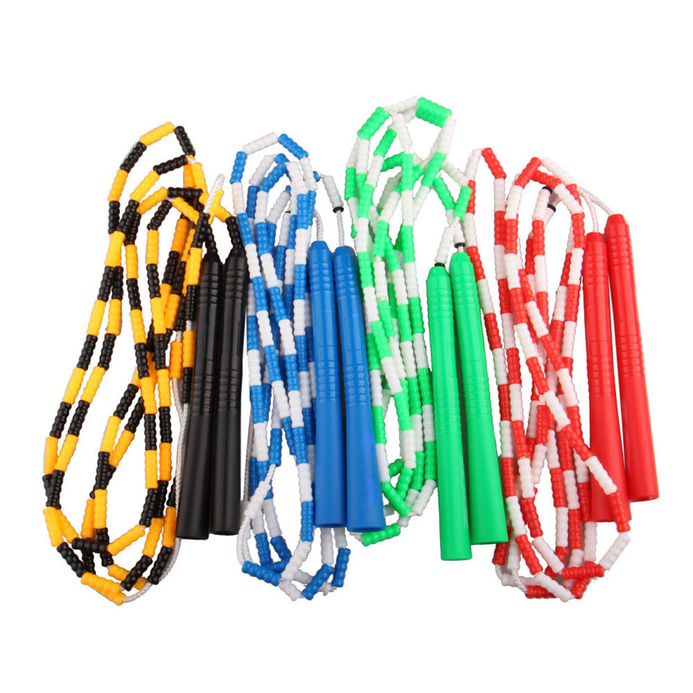 Dây nhảy thể dục có thể điều chỉnh Được làm bằng hạt PVC và dây nylon bền