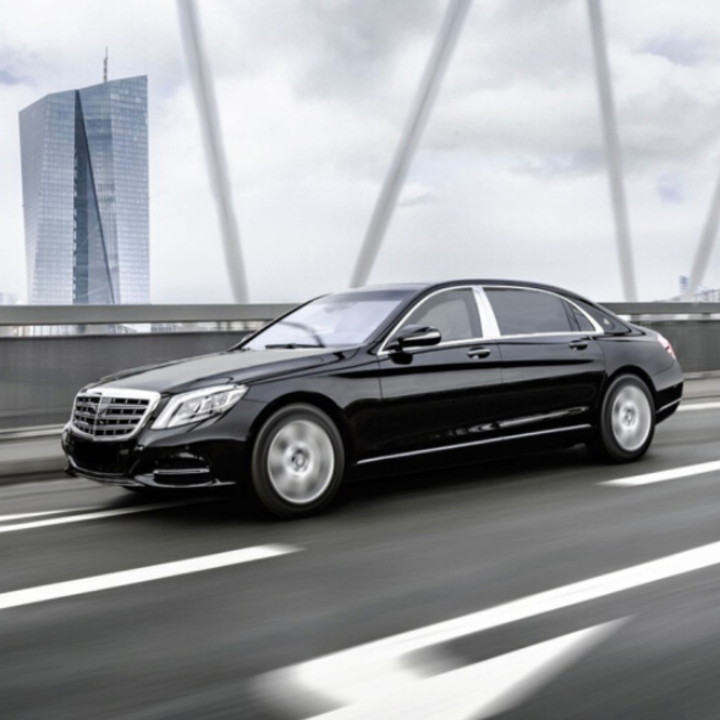 Bộ 6 thanh nẹp cột B và C cánh cửa xe ô tô Mercedes và Maybach dòng S-Class, chất liệu hợp kim nhôm bóng mờ cao cấp