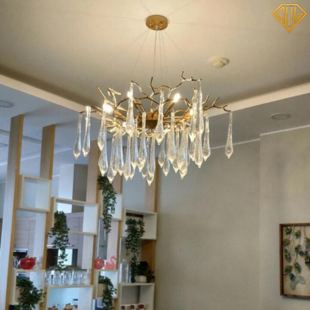 Đèn thả chùm serip nhôm Phale K9 Siêu Sáng, Đèn thả chùm Decor trang trí phòng khách Sang Trọng (Ảnh thật) DVLL