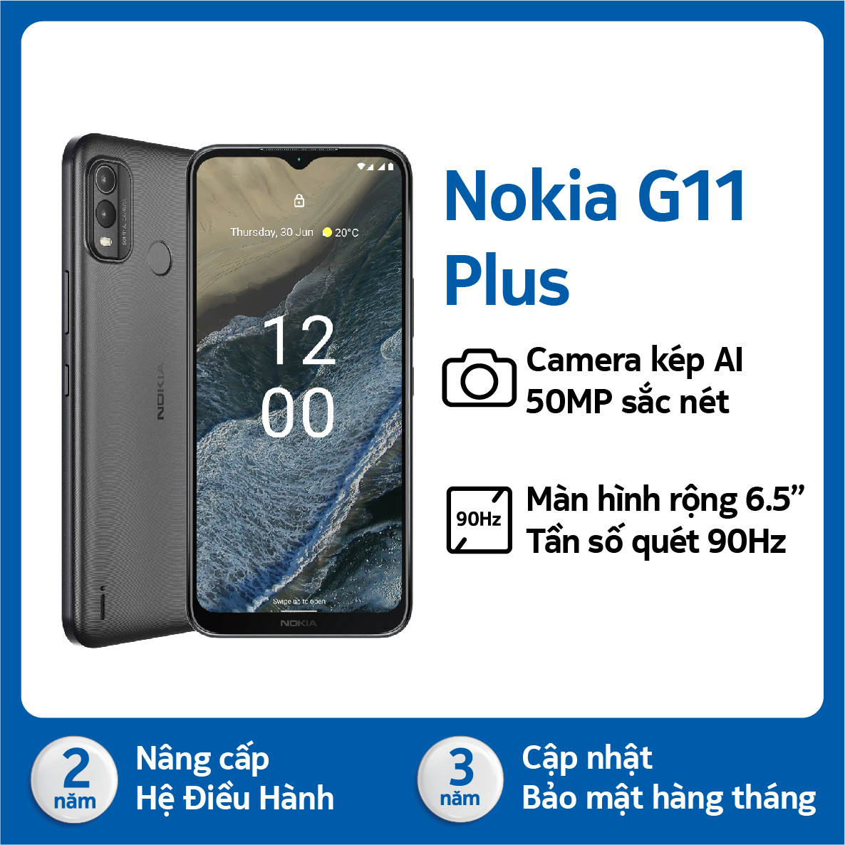 Điện thoại Nokia G11 Plus (3/64) - Hàng chính hãng