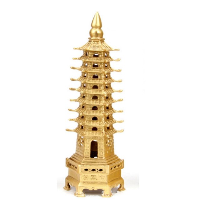 Mô hình Tháp Văn Xương 9 tầng trang trí biểu tượng thăng tiến trên con đường học hành, công danh, sự nghiệp - vật dụng trang trí phong thủy