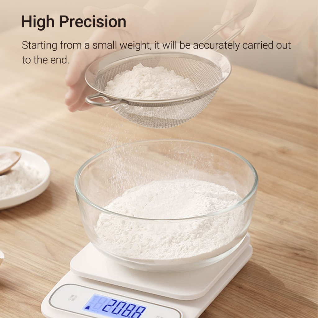 Cân Điện Tử Xiaomi Youpin SENSSUN 0.1g Độ Chính Xác Cao Chống Thấm Nước IP67 Có Màn Hình Hiển Thị Đèn Nền