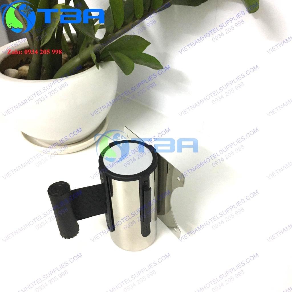 Đầu dây 2m kéo cột chắn gắn tường inox dây căng màu đen nhập khẩu cao cấp