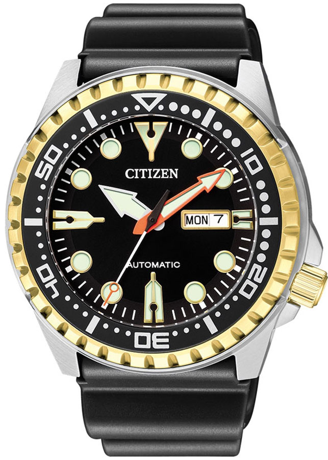 Đồng Hồ Nam Citizen Dây Cao Su NH8384-14E - Mặt Đen