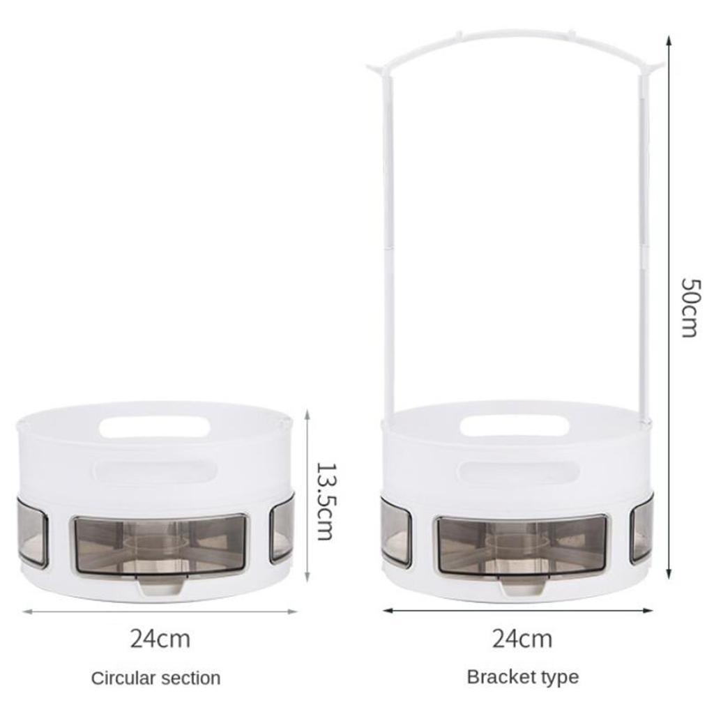 Turntable Rotating Spice Racks Display Stand for Home Kitchen