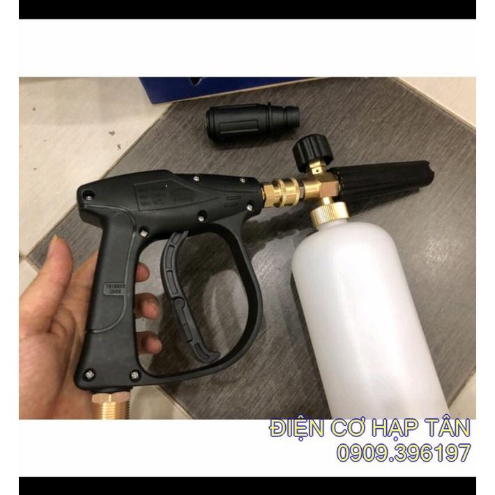 Bình phun bọt tuyết 1L + súng xịt rửa xe, bình tạo bọt 1 lít+ súng rửa xe, bình tạo bọt tuyết