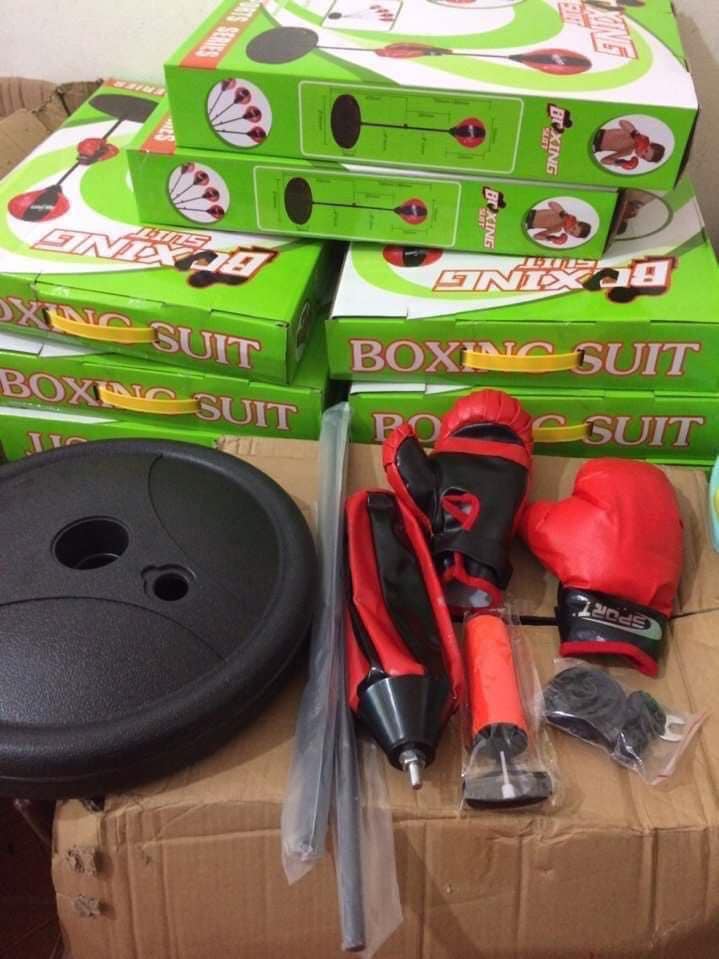 Bộ đồ chơi thể thao đấm bốc Boxing cho trẻ em loại To, hàng đẹp,có tăng chỉnh cao thấp