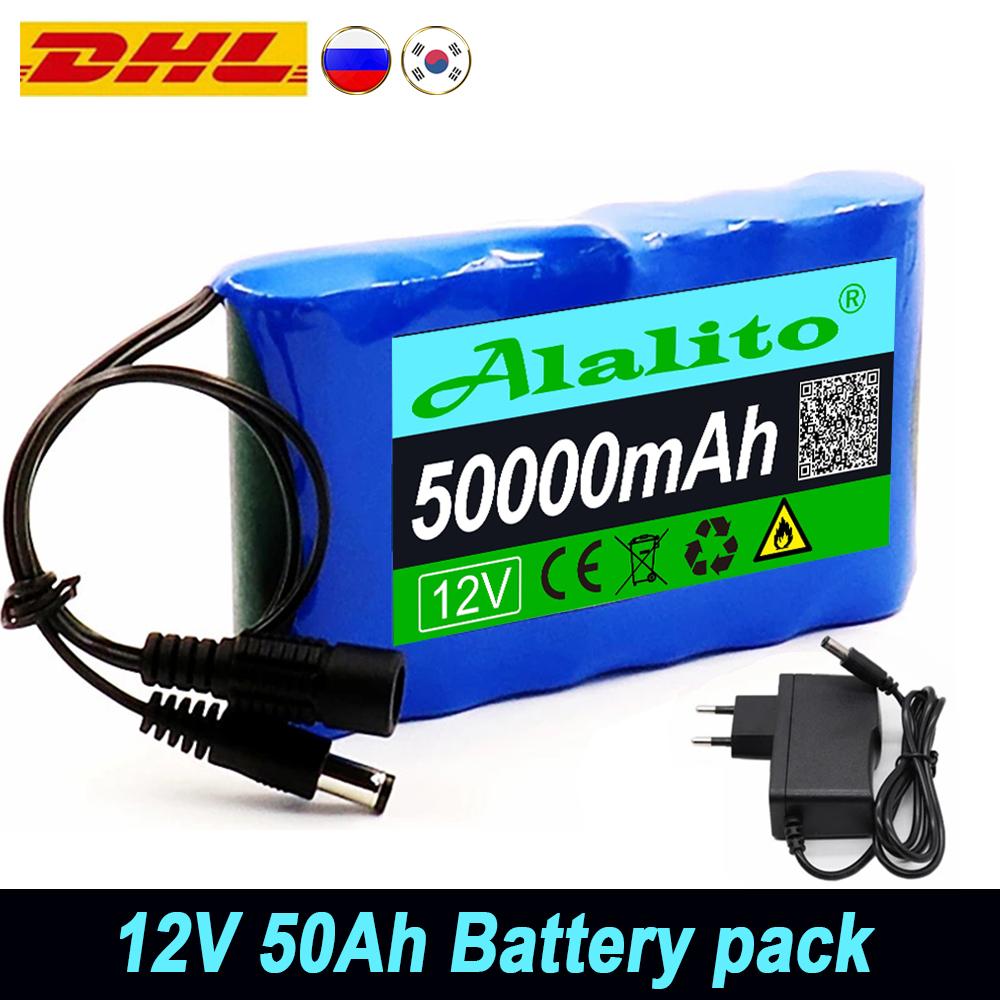 18650 3S2P 12V 14000mah Pin Lithium Ion Chính Hãng DC 12.6V 14Ah Có Thể Sạc Lại Camera Quan Sát, Màn Hình Camera Pin Thay Thế + Sạc Màu Sắc: 12V50AH 1 Cái
