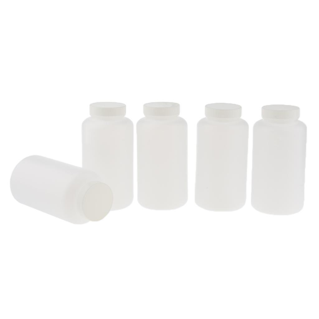 5pcs 1000ml Reagent Bottle with Cap Lab Reagent Bottle Laboratory