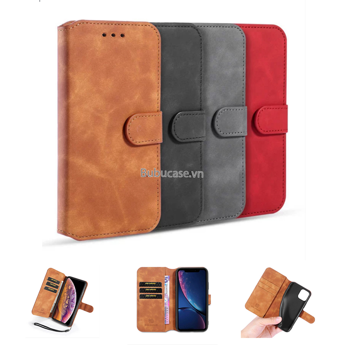 Bao Da Cho Iphone - Có Gài, Có Khe Đựng Thẻ