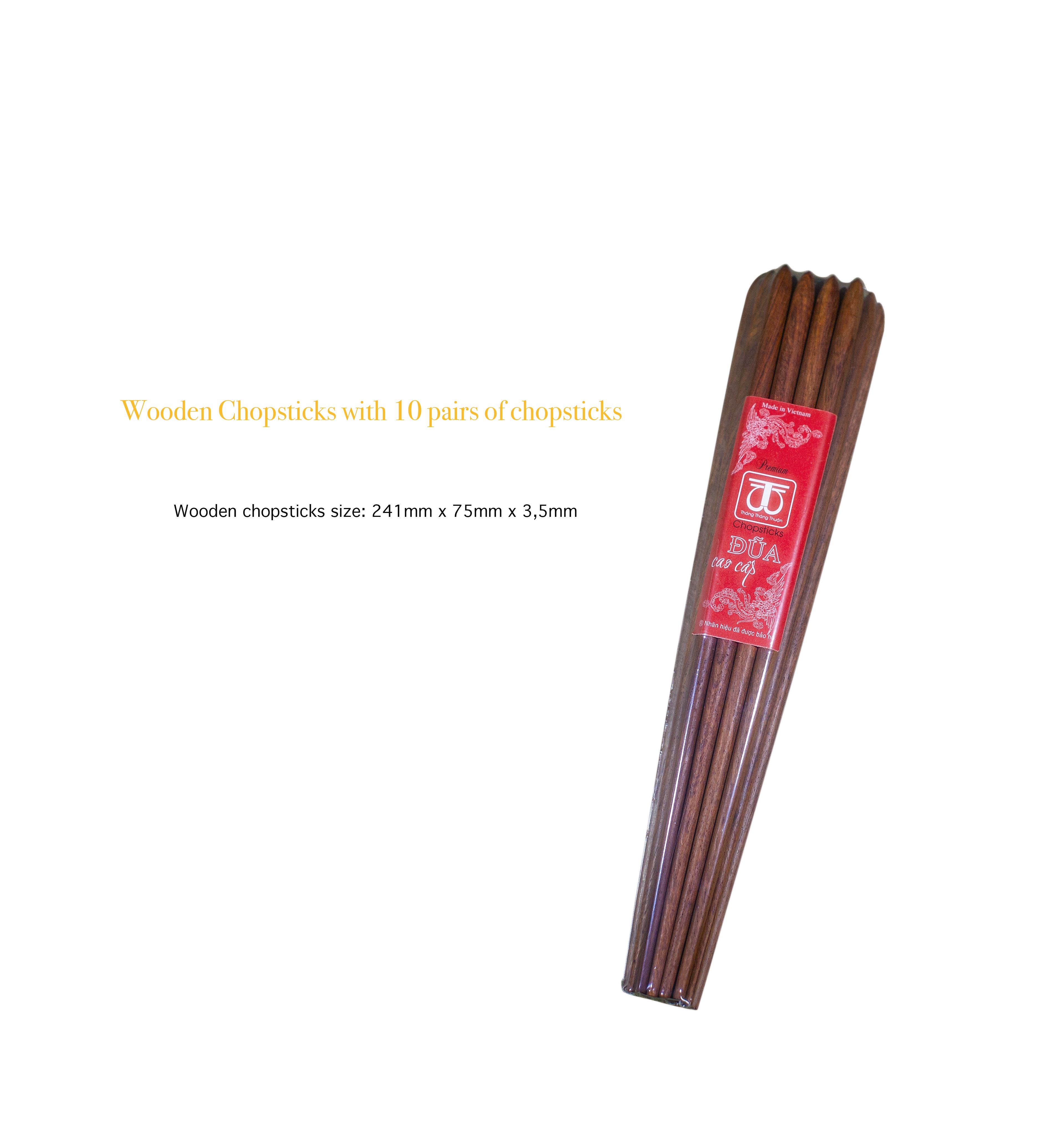 Bó đũa ăn cao cấp - gỗ tự nhiên - CHOPSTICK - AN15DCT0041