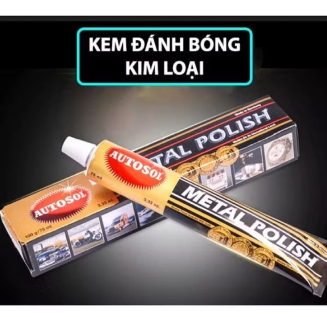 1 LỌ KEM ĐÁNH BÓNG KIM LOẠI NHÔM GANG ĐỒNG INOX SẮT SÁNG BÓNG NHƯ MỚI LUÔN