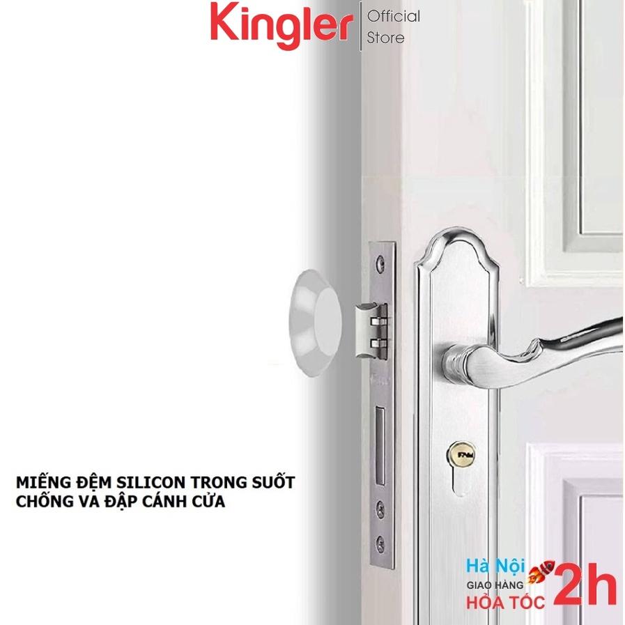 Miếng Đệm Silicone Trong Suốt Dán Tường Chặn Cửa, Chống Va Đập Cánh Cửa, Nhỏ Gọn Mềm Mại Và Siêu Dính, An Toàn Trong Gia Đình. Kingler 1700