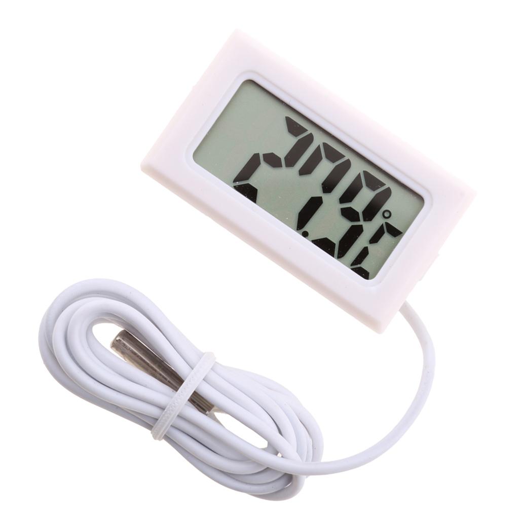 LCD Kỹ Thuật Số Hồ Cá điện Tử Bể Nhiệt Kế Nước Thủy Nhiệt Kế