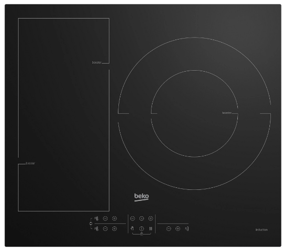 Bếp từ 3 vùng nấu độc lập Beko HII 63200 FHT  - Hàng chính hãng