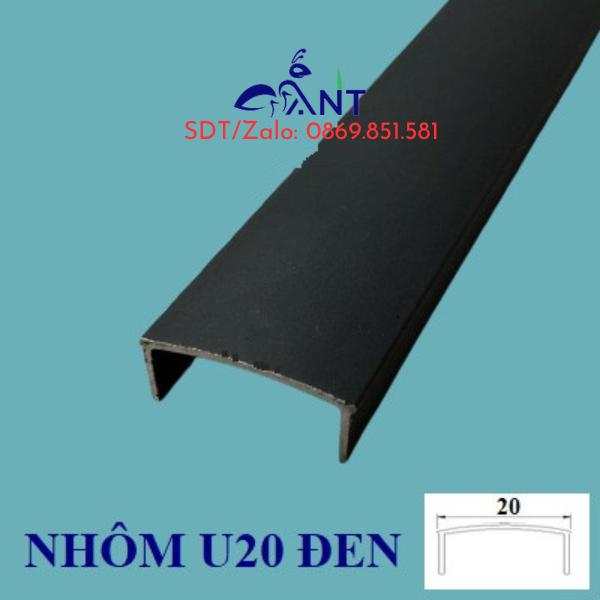 Nẹp nhôm U20, Nẹp u nhôm, nẹp chữ u, nẹp chống trơn nhôm, nẹp trang trí, nẹp trần,nẹp vách, thanh dài 2m5
