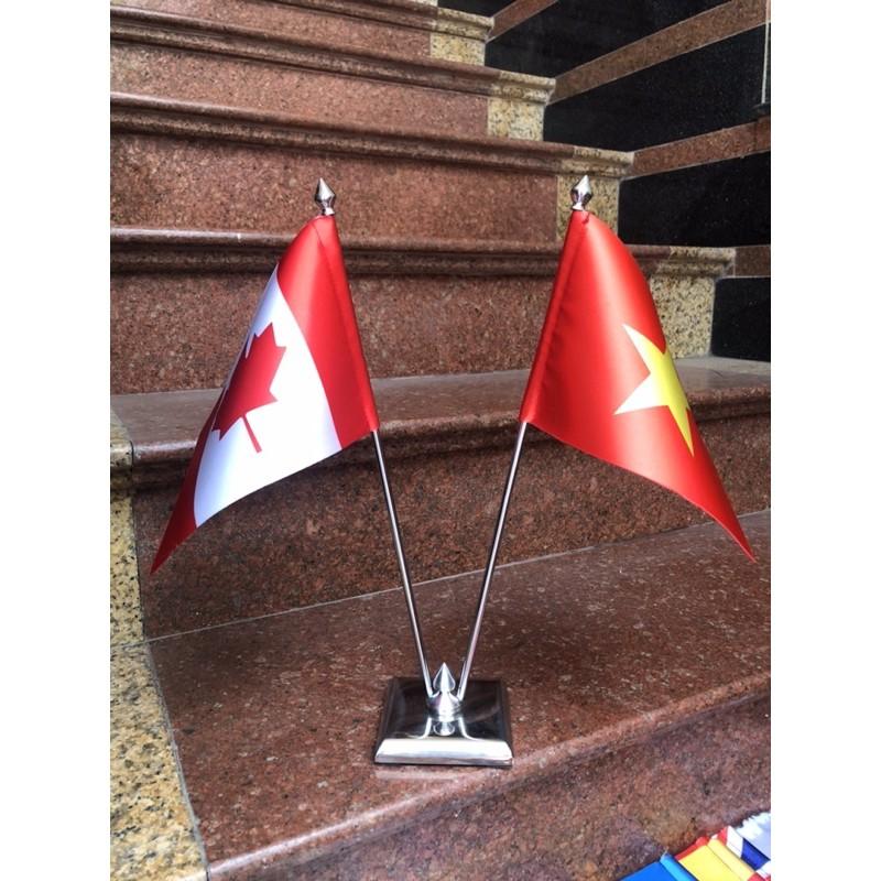 Cờ để bàn việt nam canada