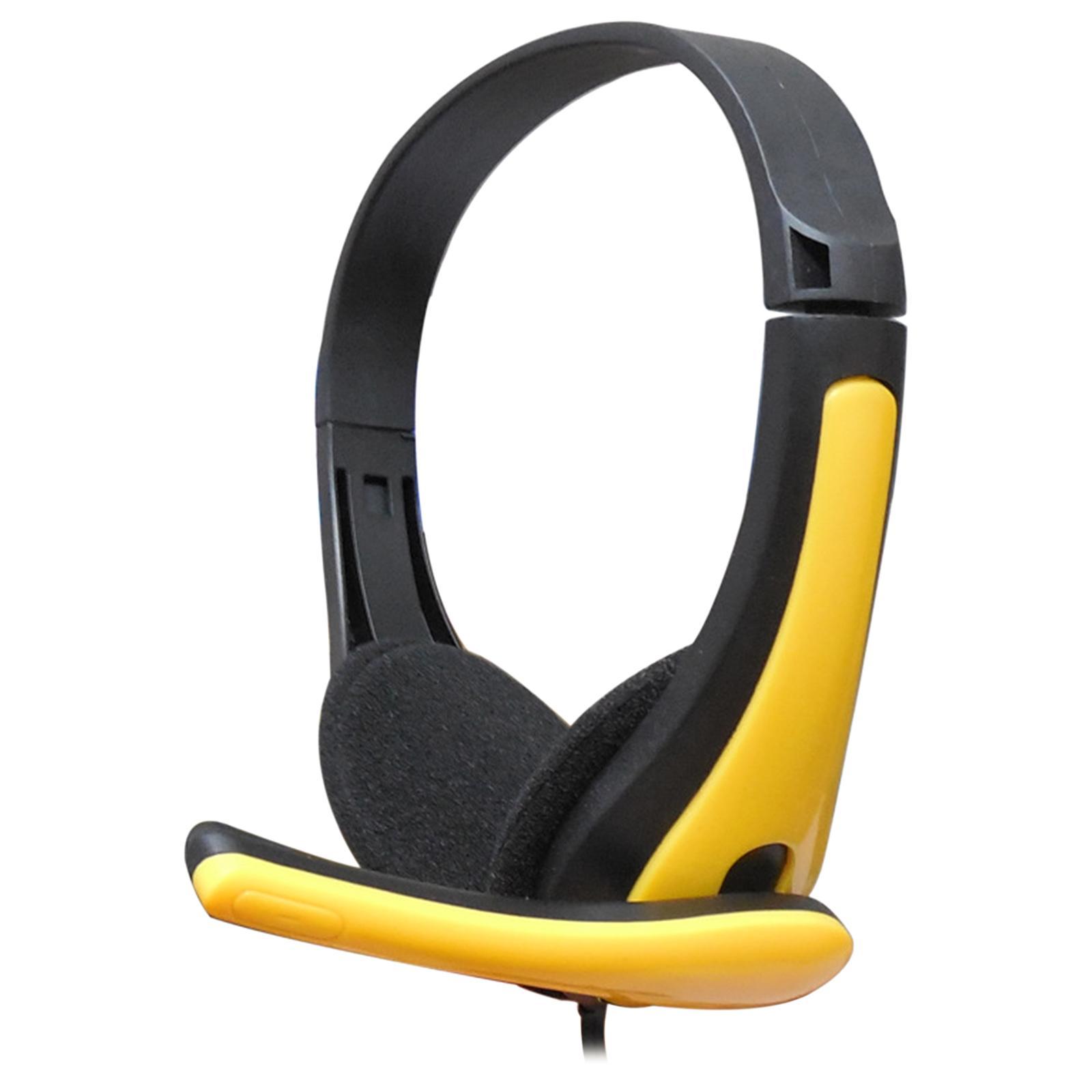 Wired Headphones 3.5mm Audio Cable Music Over Ear Headset for Cellphones Kids Online Class