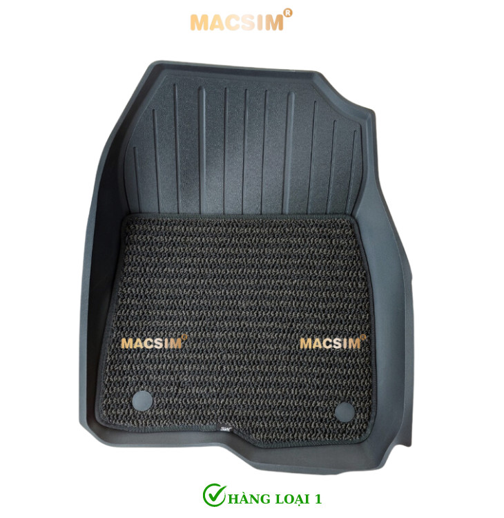 Thảm lót sàn xe ô tô 2 lớp NEW HONDA CRV 2023-2024+ Nhãn hiệu Macsim 3W chất liệu nhựa TPE đúc khuôn cao cấp - màu đen (2 hàng ghế)