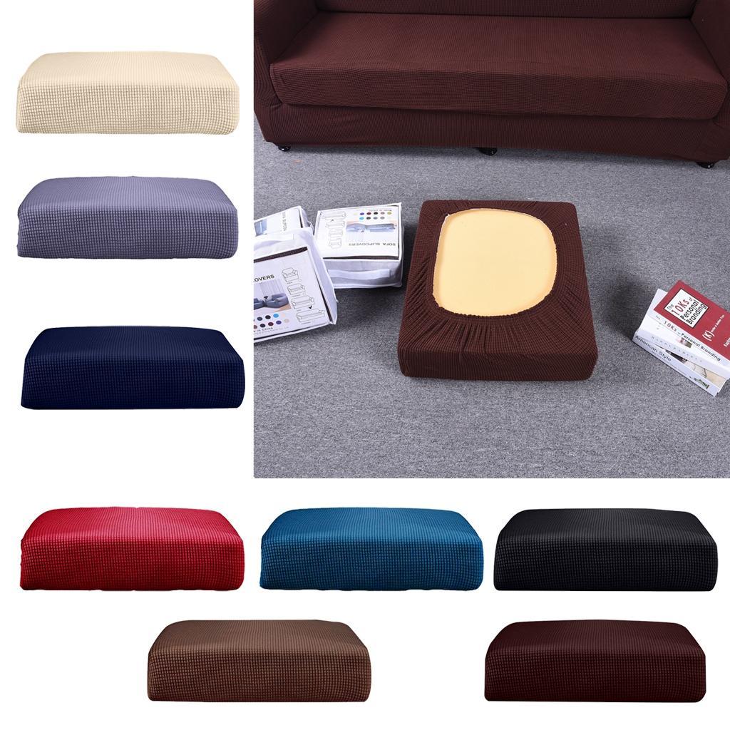 2pcs Sofa Futon Seat Cushion Cover Couch Slipcover Protector Decor