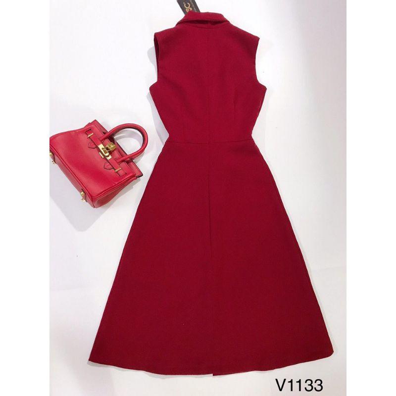 Đầm Nữ CỔ VEST KÈM Đai EO Cực Xinh