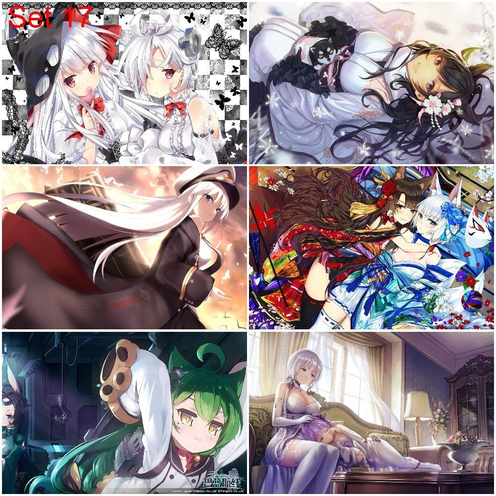 Bộ 6 Poster game Azur Lane - A3,A4,A5