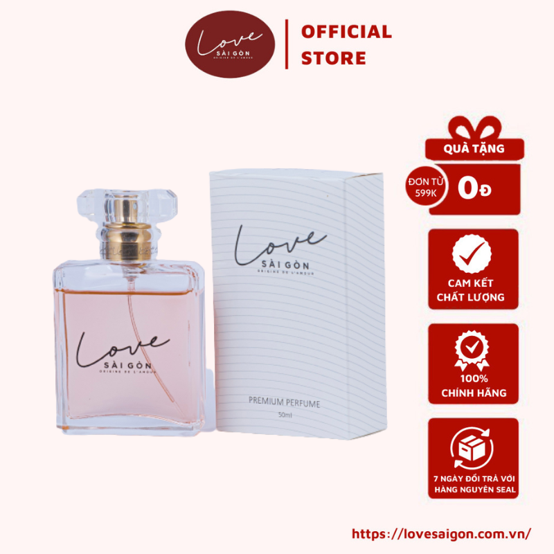 Nước Hoa Love Sài Gòn 50ml - Hương Thơm Tươi Mát, Quyến Rũ - LSG Premium