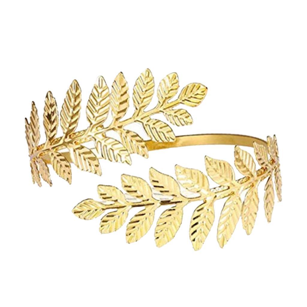 Swirl Leaf Shape Upper Arm Cuff Armlet Armband Bangle Bracelet