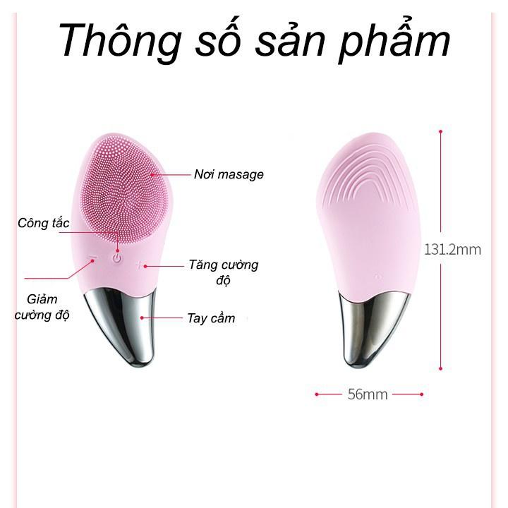 Máy Rửa Mặt Siêu Âm SONIC - Tích Hợp 3 Công Nghệ Làm Đẹp, Sạc USB Chống Nước Tuyệt Đối