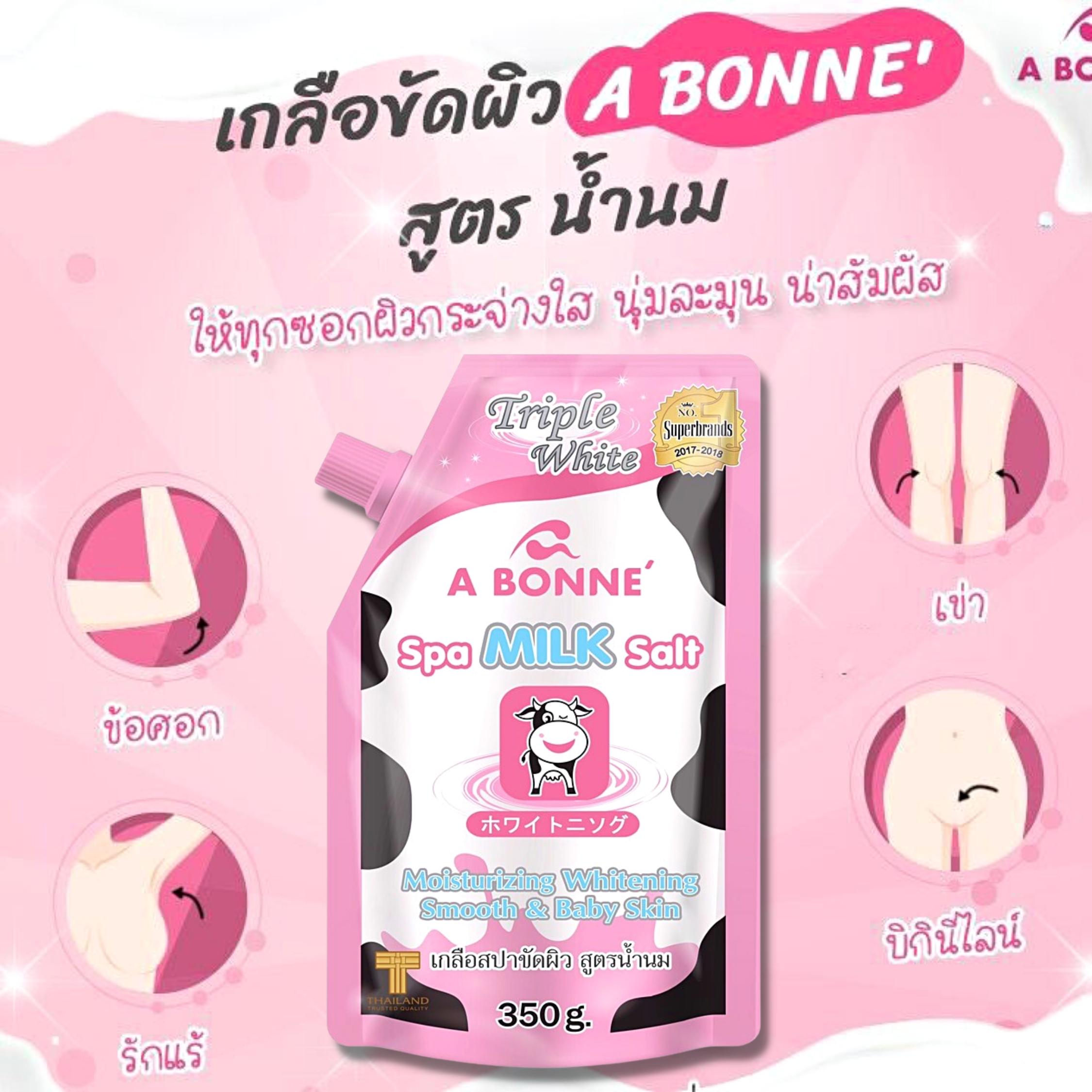 Muối Tắm Sữa Bò A Bonne Tẩy Tế Bào Da Chết Body Spa Milk Salt Thái Lan 350gr