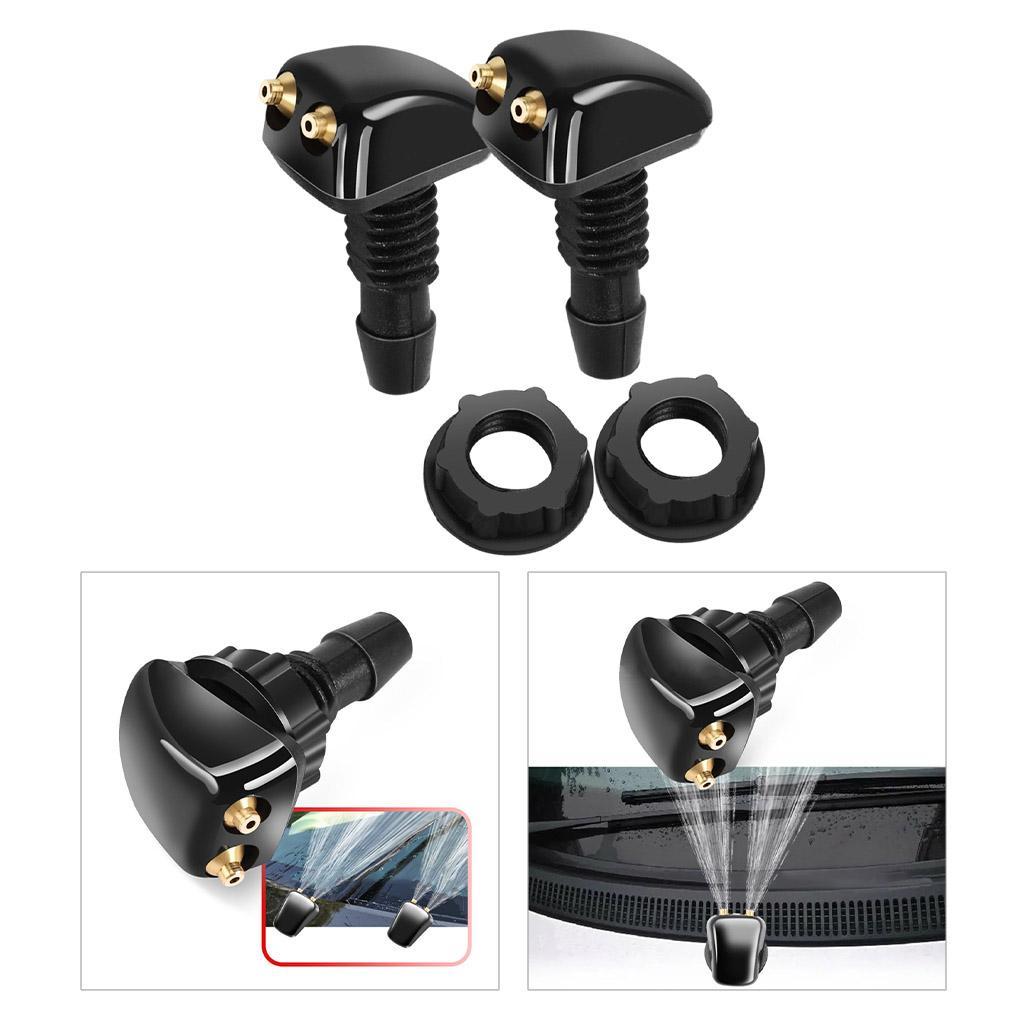 2x Car Windshield Washer Wiper Water Jet Spray Nozzle Windscreen Washer Jets/Car Windshield Spray Nozzle Sprayer