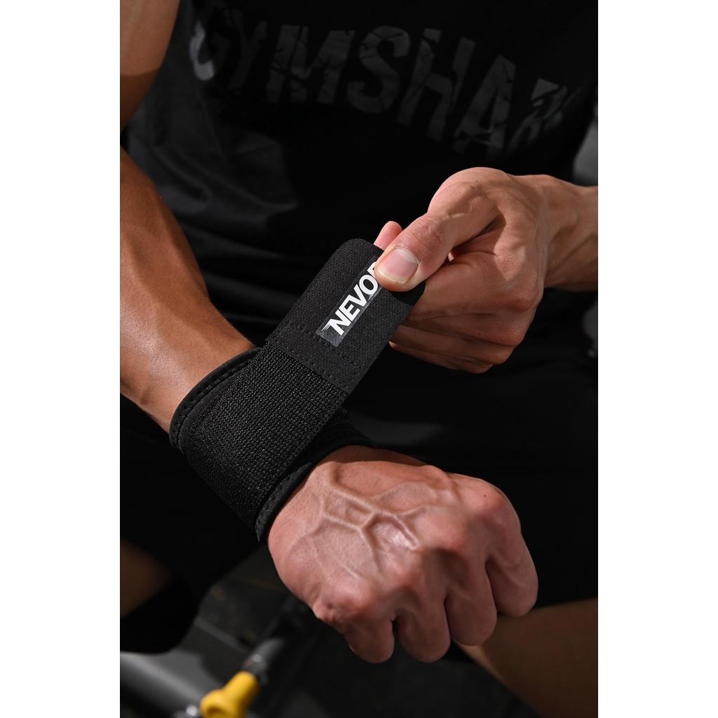 Băng quấn cổ tay Nevor BQT03 giảm đau, phòng tránh chấn thương sử dụng cho gym, cầu lông, tennis...