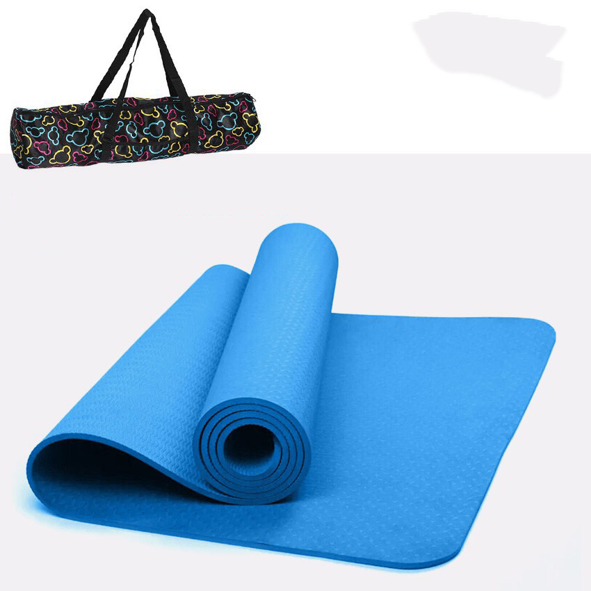 Thảm Yoga Định Tuyến 1 Lớp Đúc 6mm Cao Cấp Kèm Túi Đựng TM1