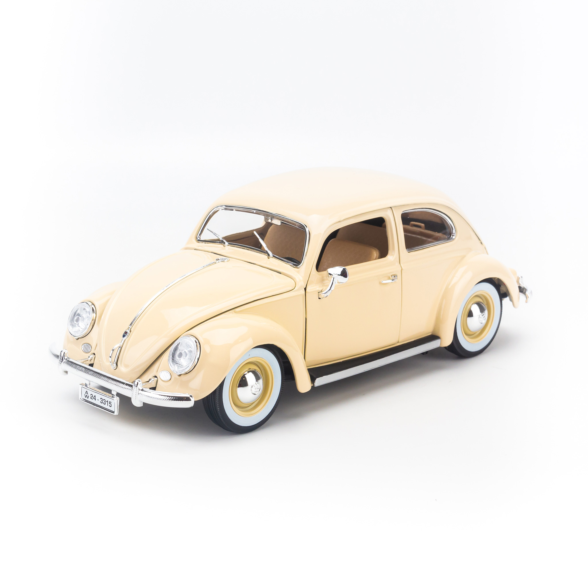 Mô hình xe Volkswagen Kafer Beetle - 1955 Cream 1:18 Bburago - MH 18-12029