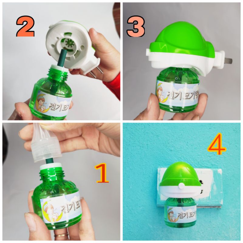 Combo đèn+ 2lo tinh dầu đuổi muỗi Hàn Quốc
