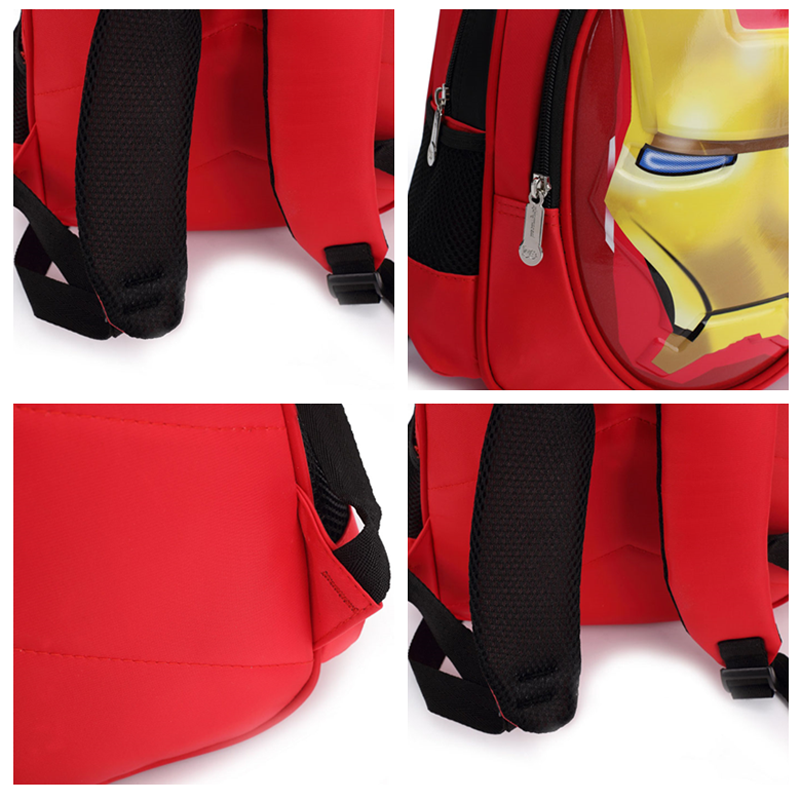 3D Người Sắt Sinh Bé Trai Gái Schoolbag Thanh Thiếu Niên Cao Cấp Hoạt Hình Ba Lô Trẻ Em Chống Nước Du Lịch