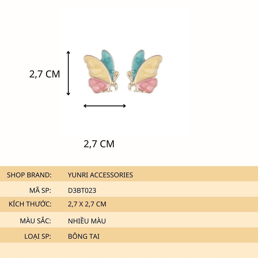 Bông tai nữ dễ thương hình bướm nhiều màu
