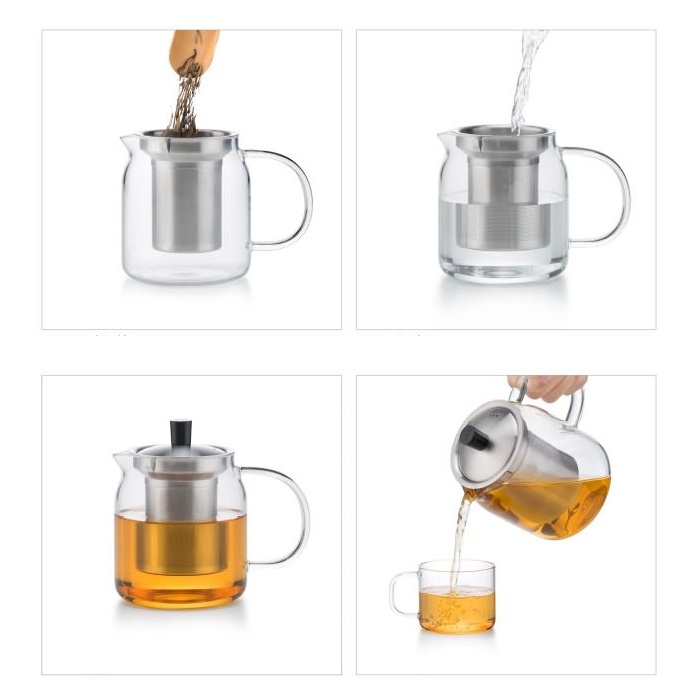 Bình lọc trà thủy tinh Samadoyo S045 700mL