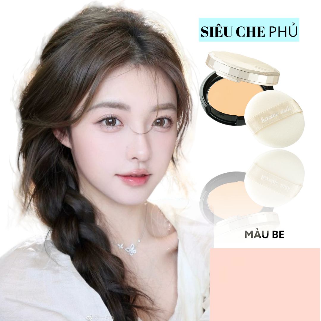 Phấn Phủ Chống Nắng Che Khuyết Điểm , Siêu Mịn Và Lâu Trôi Kissme Powder High Cover (4.8G)