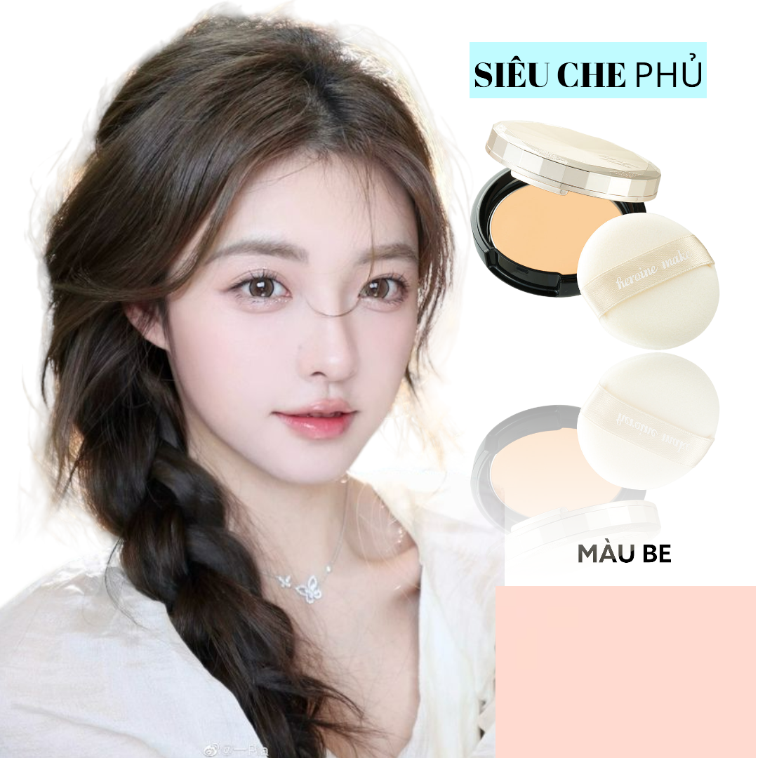 Phấn Phủ Chống Nắng Che Khuyết Điểm , Siêu Mịn Và Lâu Trôi Kissme Powder High Cover 4.8G