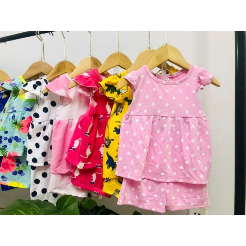 Sét 5 bộ babydol mặc hè cho bé gái 6-16kg