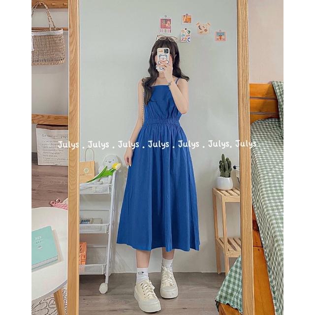 Váy hai dây eo chun co dãn