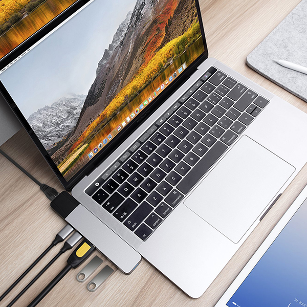 Cổng chuyển Hyperdrive NET 6 in 2 USB-C Hub dành cho Macbook Pro 13 15 2016/2017/2018