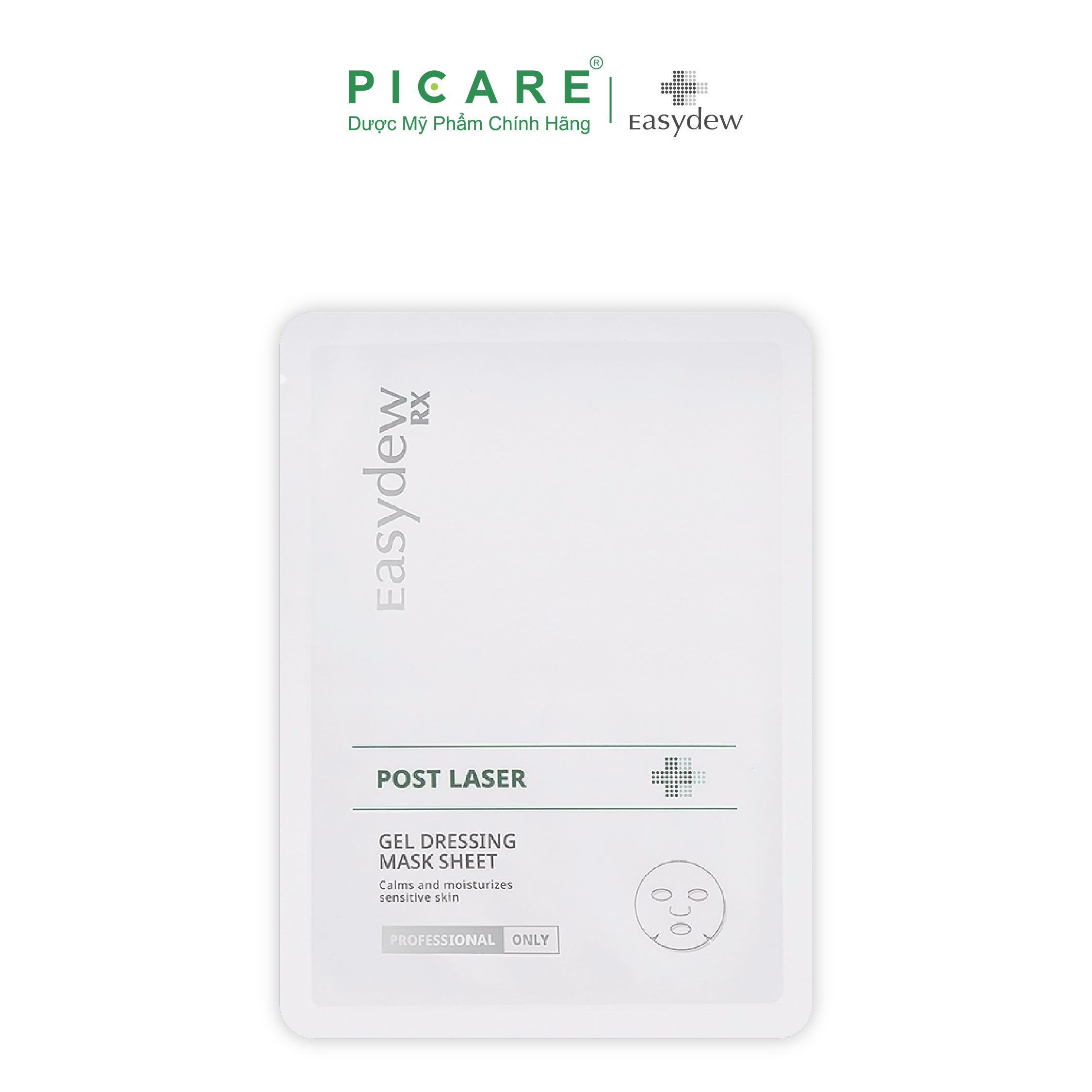Mặt Nạ Easydew Rx Phục Hồi, Giảm Kích Ứng Post Laser Gel Dessing Mask Sheet