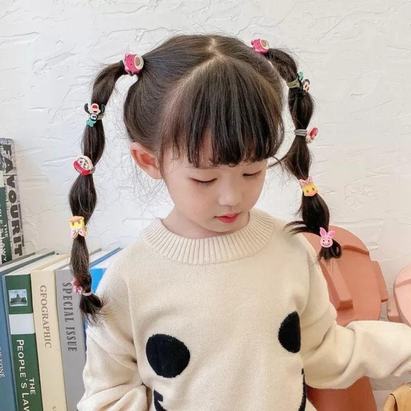 Dây buộc tóc 30 chi tiết phong cách Hàn Quốc cho bé gái