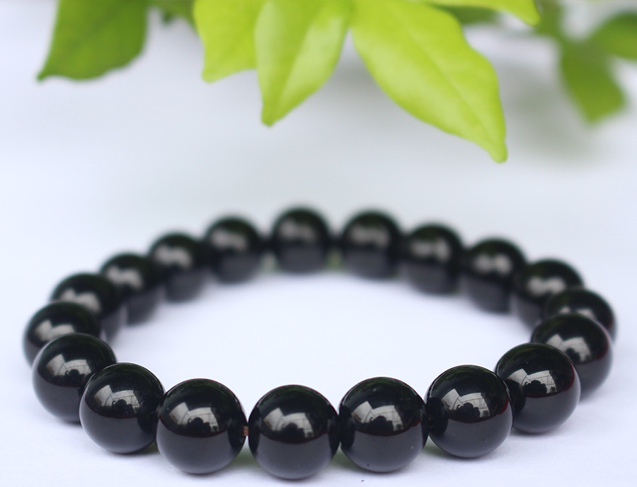 Vòng tay Đá phong thủy Núi Lửa Obsidian 10ly AKO3