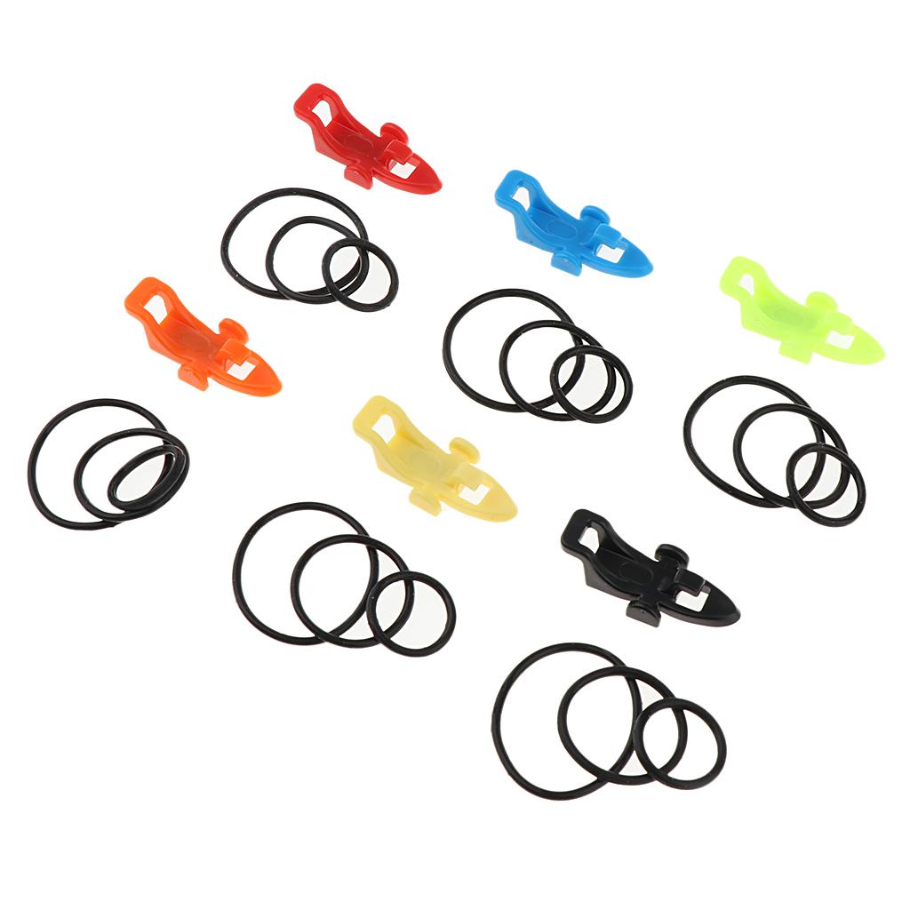 6pcs Fishing Rod Pole Hook Keeper Spoon Lure Bait Holder Tackle Accessories