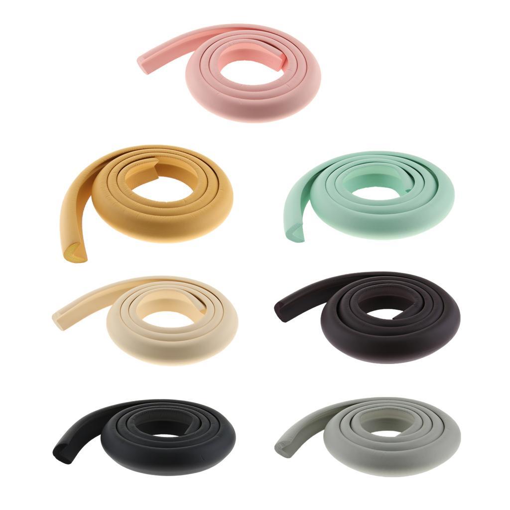 2M Length Child Indoor L Shape Rubber Strap Edge Guard Baby Safety Corner Protection Cushion